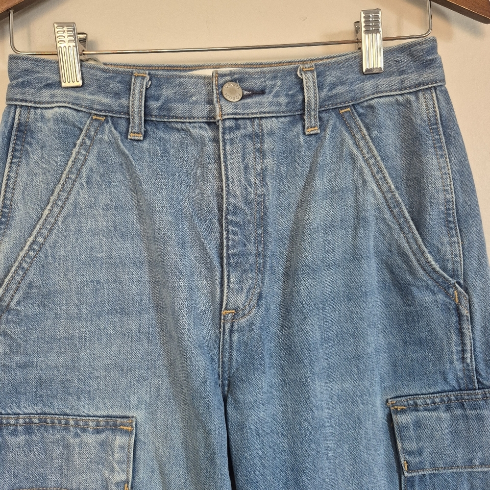Denim Forum Aritzia The 90's Millie Loose Hi-Rise Cargo Jean Size 25 - Picture 10 of 13